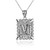 Sterling Silver Filigree Alphabet Initial Letter "M" DC Pendant Necklace