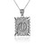 Sterling Silver Filigree Alphabet Initial Letter "O" DC Pendant Necklace