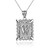 Sterling Silver Filigree Alphabet Initial Letter "W" DC Pendant Necklace