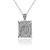 White Gold Filigree Alphabet Initial Letter "O" DC Charm Necklace