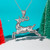 White Gold DC Deer Pendant Necklace