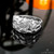 Polished Sterling Silver Mens Nugget Ring