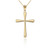 Polished Gold Cross Pendant Necklace