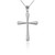 Polished Sterling Silver Cross Pendant Necklace