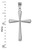 Polished Sterling Silver Cross Pendant (S/L)