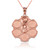 Rose Gold Russian Roulette Pendant Necklace
