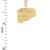 Yellow Gold San Francisco Cable Car Trolley Satin Pendant Necklace