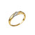 4MM Womens Diamond Wedding Band in Yellow Gold