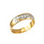 Diamond Wedding Ring Band Set in Yellow Gold