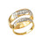 Diamond Wedding Ring Band Set in Yellow Gold
