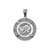 Sterling Silver Eye of Horus Good Luck Amulet Pendant Necklace