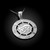 Sterling Silver Eye of Horus Good Luck Amulet Pendant Necklace