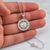 Sterling Silver Eye of Horus Good Luck Amulet Pendant Necklace
