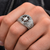 Mens Sterling Silver Compass Ring