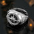 Mens Sterling Silver Compass Ring
