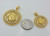 Yellow Gold Medusa CZ Medallion Pendant (S/L)