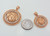 Rose Gold Medusa CZ Medallion Pendant (S/L)