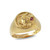 Yellow Gold Genuine Birthstone Zodiac Ring