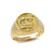 Yellow Gold Genuine Birthstone Zodiac Ring
