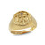 Yellow Gold Genuine Birthstone Zodiac Ring