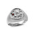 White Gold Genuine Birthstone Zodiac Ring