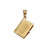 Yellow Gold Judaic Ten Commandments 3D Jewish Bible Necklace