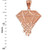 Rose Gold Diamond Dripping DC Pendant