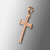 Rose Gold Reversible Christian Cross Pendant Necklace