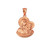 Rose Gold Virgin Mary Baby Jesus Charm Necklace (S/L)