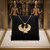 Yellow Gold Egyptian Isis Winged Goddess Pendant Necklace
