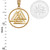 Yellow Gold Viking Valknut Pendant Necklace