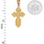 Yellow Gold Eastern Orthodox St. Olga Cross Pendant Necklace