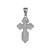 Sterling Silver Eastern Orthodox Olga Cross Pendant Necklace