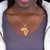 Gold Africa Tree of Life Necklace