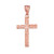 Rose Gold Latin Cross Religious Pendant Necklace