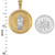 Two-Tone Gold Virgin Mary Medallion Pendant Necklace