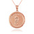Rose Gold Saint Jude Medallion Pendant Necklace