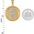 Two-Tone Gold Saint Jude Medallion Pendant Necklace