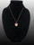 Satin DC Rose Gold Baseball Glove Pendant Necklace