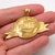 THE WORLD IS YOURS Gold Pendant