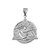 Sterling Silver Eye of Horus Illuminati Pendant Necklace