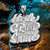 White Gold HUSTLE, GRIND AND SHINE Hip-Hop DC Pendant
