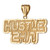 Yellow Gold HUSTLE 24/7 Hip-Hop DC Pendant