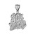 White Gold 80's BABY Hip-Hop DC Pendant