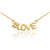 14k Gold #LOVE Necklace