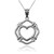 Sterling Silver Firefighter Heart Pendant Necklace