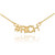 14k Gold #RICH Necklace