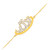 14k Gold Allah Diamond Studded Islamic Bracelet