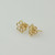 14K Yellow Daisy Flower Stud Earrings