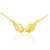 14k Polished Gold Angel Wings Necklace